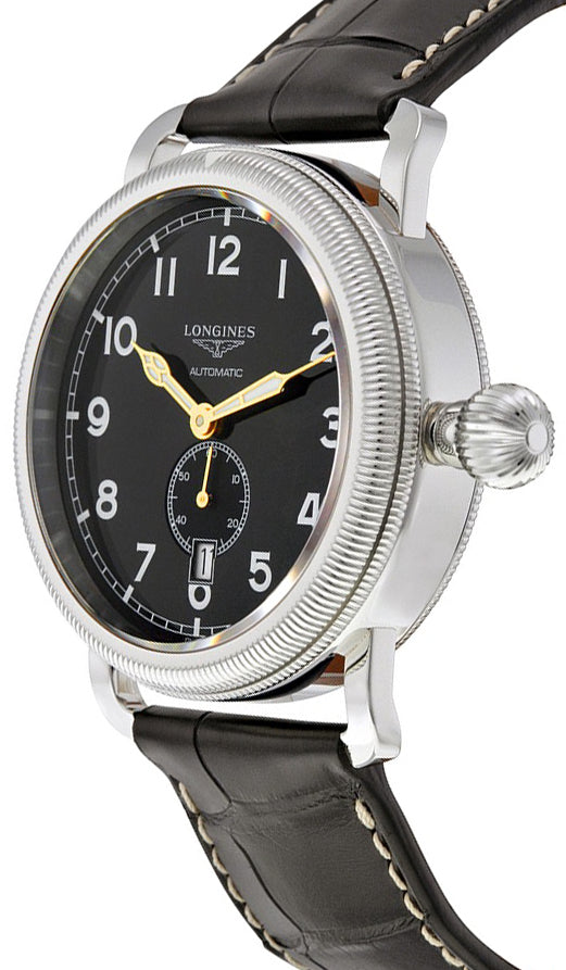 Longines Heritage Black Dial & Stainless Men's Watch L2.777.4.53.0