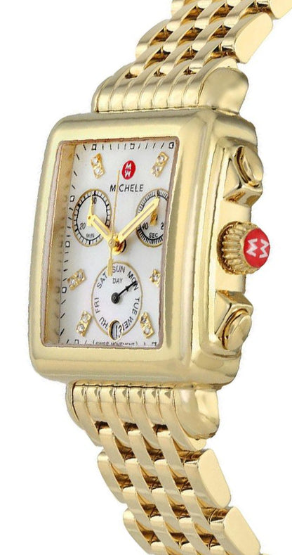 Michele Deco Diamond Gold Women's Watch MWW06P000016