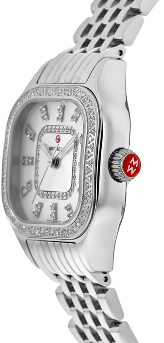 Michele Meggie Diamond Stainless Steel Women's Watch MWW33B000001