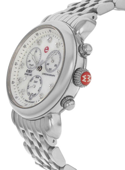Michele Signature CSX-36 Diamond & Pearl Dial Ladies Luxury Watch MWW03M000120