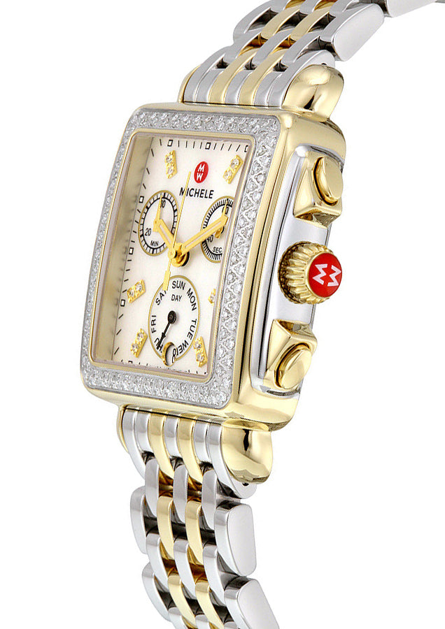 Michele Deco Diamond Two-tone Women's Watch MWW06P000108