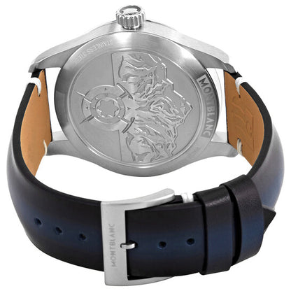 MontBlanc 1858 Automatic Blue Dial Men's Watch 126758