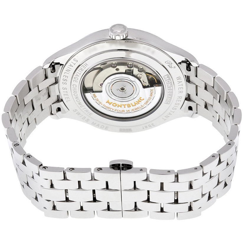 MontBlanc Heritage Silver Dial Men's Watch 112648