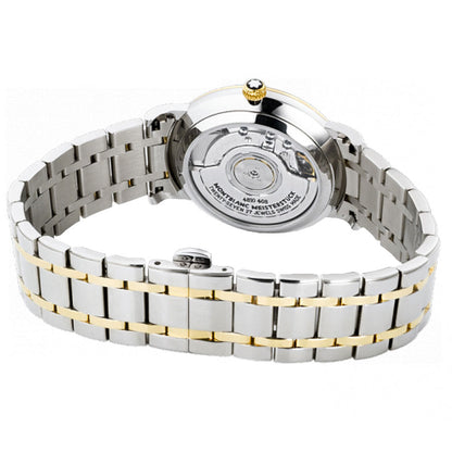 MontBlanc Star Classique Pearl White Dial Stainless & Gold Women's Watch 107913