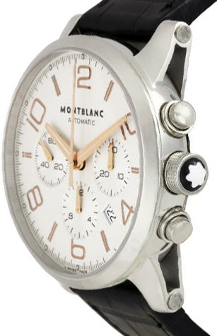 MontBlanc TimeWalker Chronograph Silver Dial Men's Watch 101549