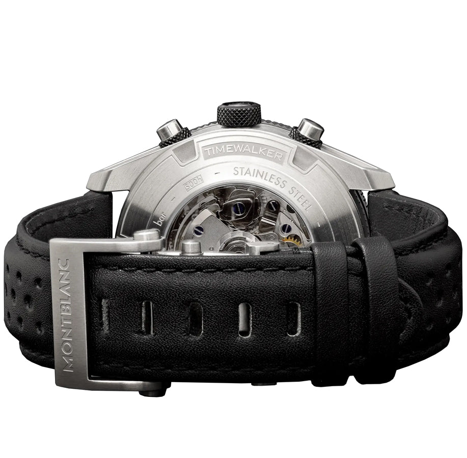 MontBlanc TimeWalker Chronograph Automatic Black Dial 43mm Men's Watch 116098