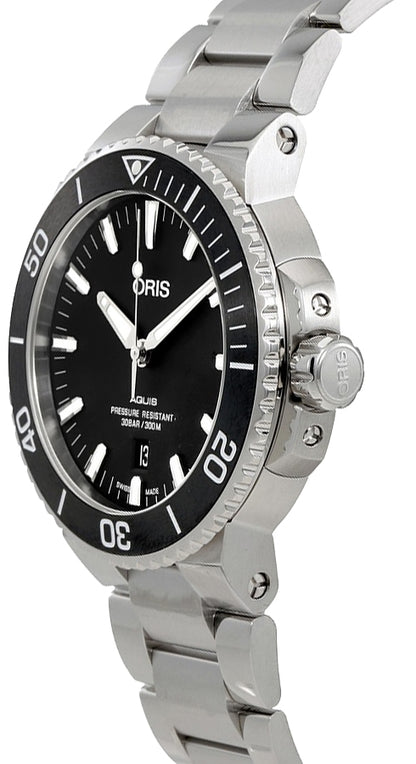 Oris Aquis Date Black Dial Steel Men's Watch 73377304154MB