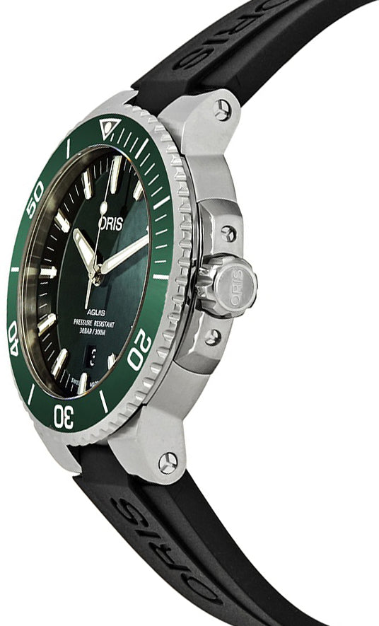 Oris Aquis Date Green Dial Men's Watch 73377304157RS
