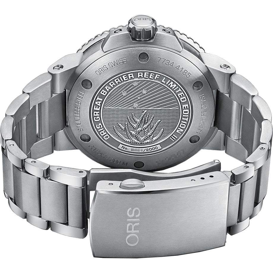 Oris Aquis Great Barrier Reef Limited Edition Men's Watch 74377344185MB