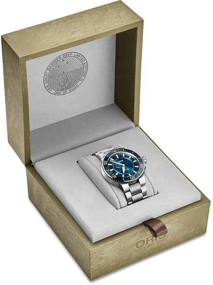 Oris Aquis Great Barrier Reef Limited Edition Men's Watch 74377344185MB
