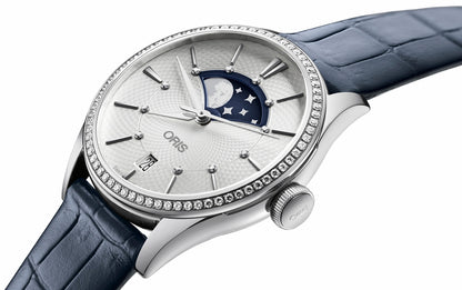 Oris Artelier Grande Lune, Date Diamonds 76377234951LS-Blue