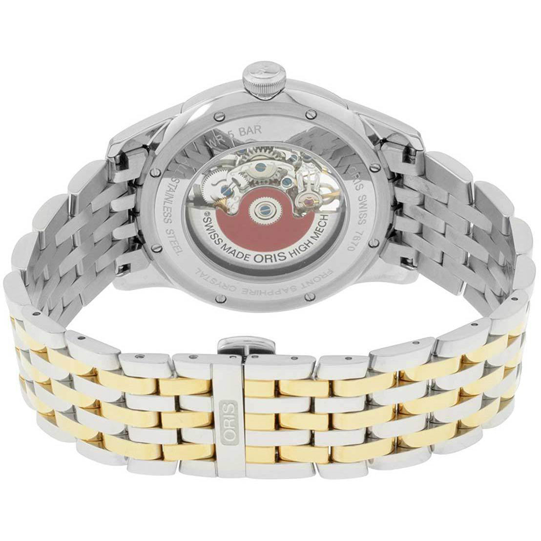 Oris Artelier Skeleton Two-tone Men's Watch 73476704351MB