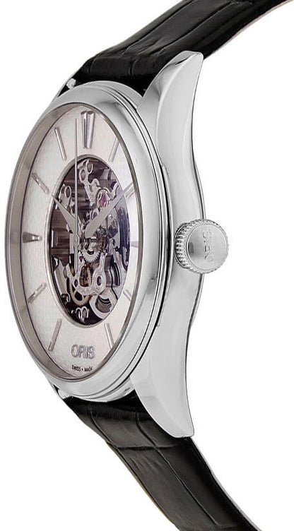 Oris Artelier Skeleton Silver Dial Women's Watch 56077244051LS