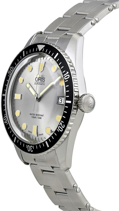 Oris Divers Sixty-Five Silver Dial Men's Watch 73377204051MB