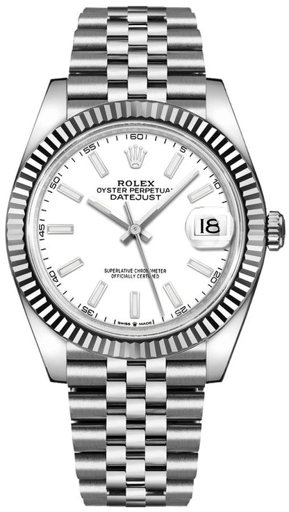 Rolex Datejust 41 White Gold & Steel Watch 126334-0010