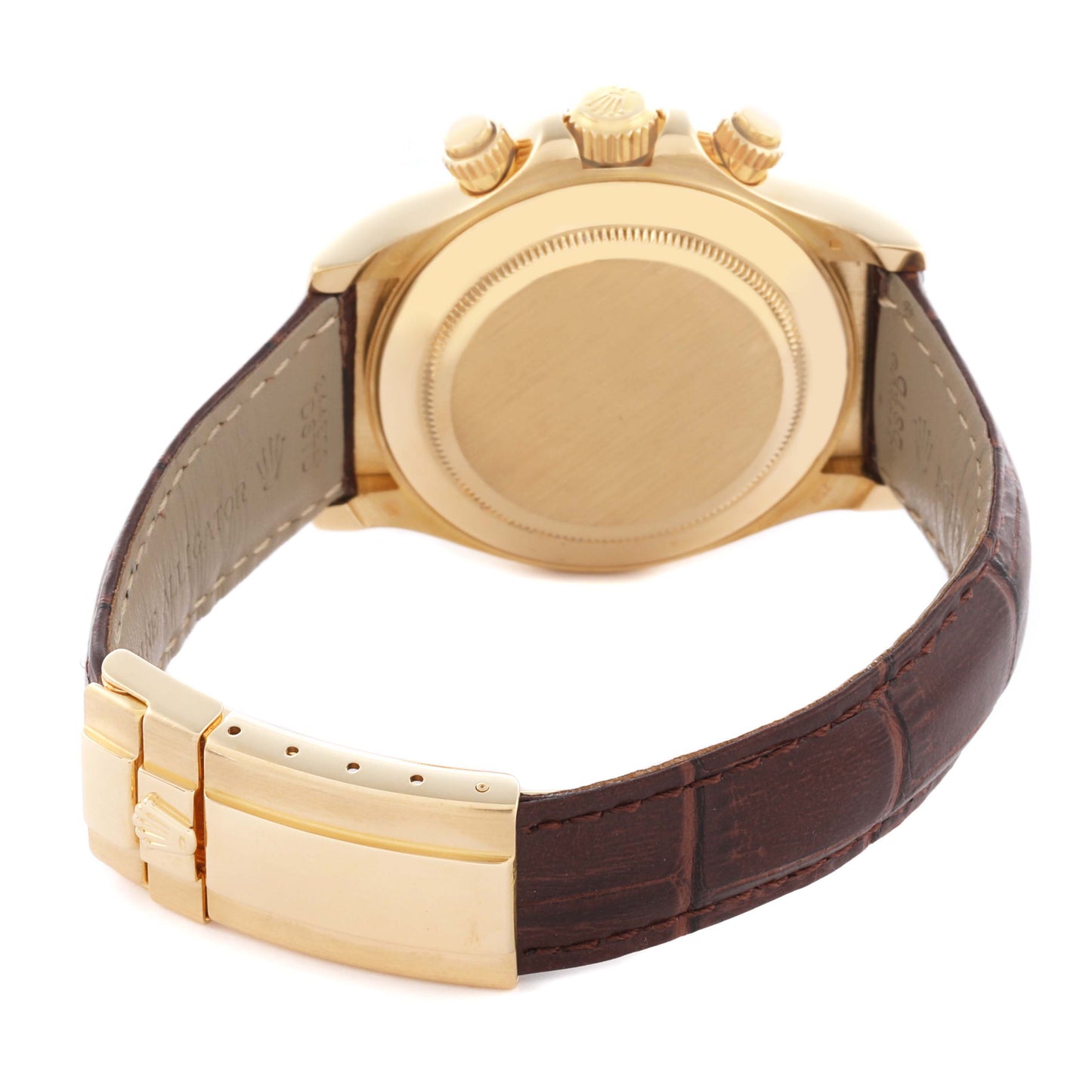 Rolex Cosmograph Daytona Leather Strap Men's Watch 116518