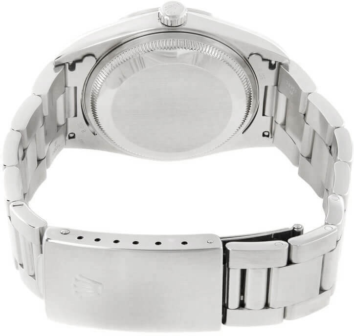 Rolex Oyster Perpetual Date 34 Silver Dial Men's Watch 15200