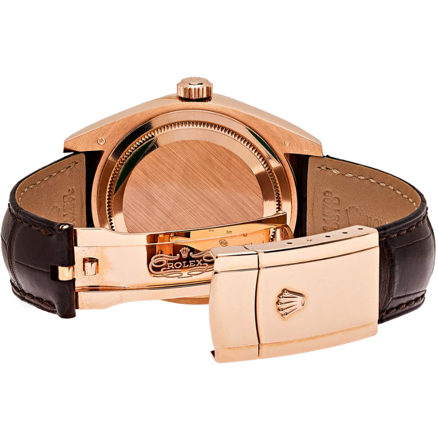 Rolex Sky-Dweller Leather Strap Men's Watch 326135-0008