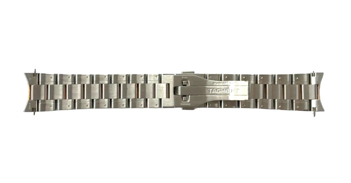 Tag Heuer Carrera 19mm Inlet Gold & Stainless Steel OEM Watch Bracelet BD0788