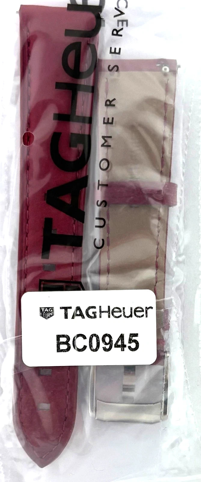 Tag Heuer Formula 1 18mm Red Leather Strap BC0945