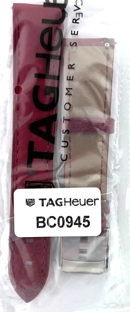 Tag Heuer Formula 1 18mm Red Leather Strap BC0945