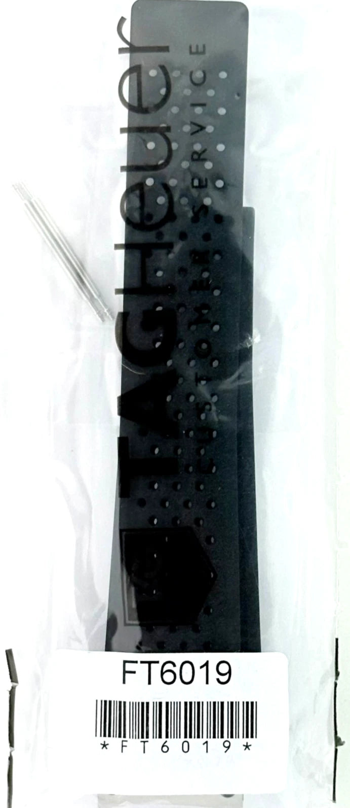 Tag Heuer Grand Carrera 22mm Inlet Black Rubber Strap FT6019