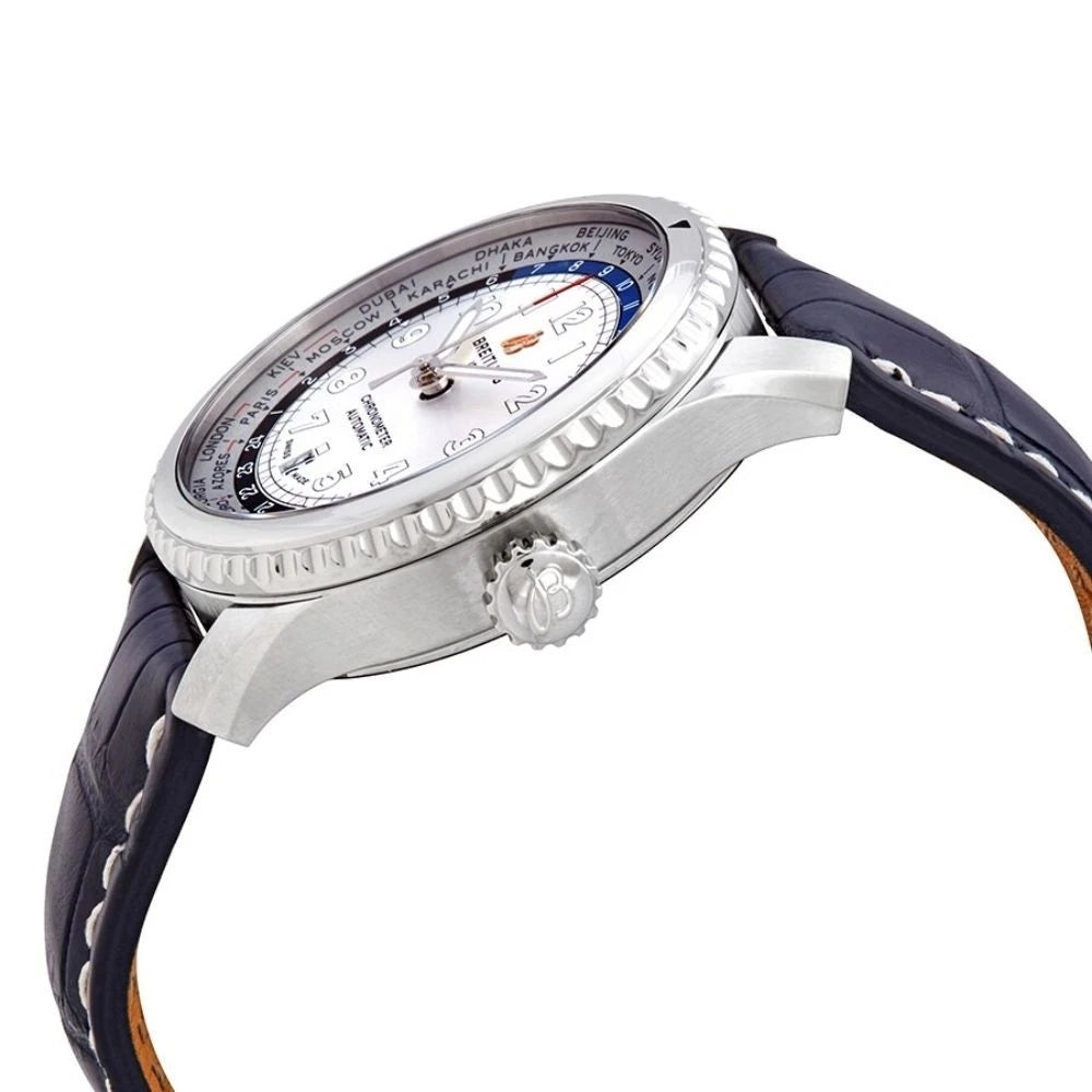 Breitling Navitimer Aviator 8 Unitime 43mm Silver Dial Men's Watch AB3521U01G1P2