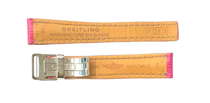 Breitling Sahara Pink Calfskin Leather Strap 267X