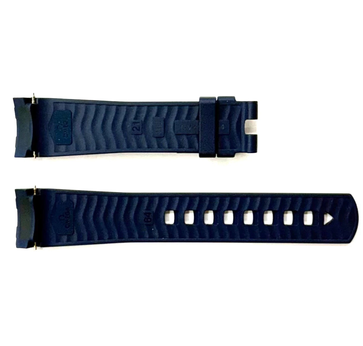 Omega Seamaster Chronograph 21mm Blue Rubber Strap 032CVZ012234