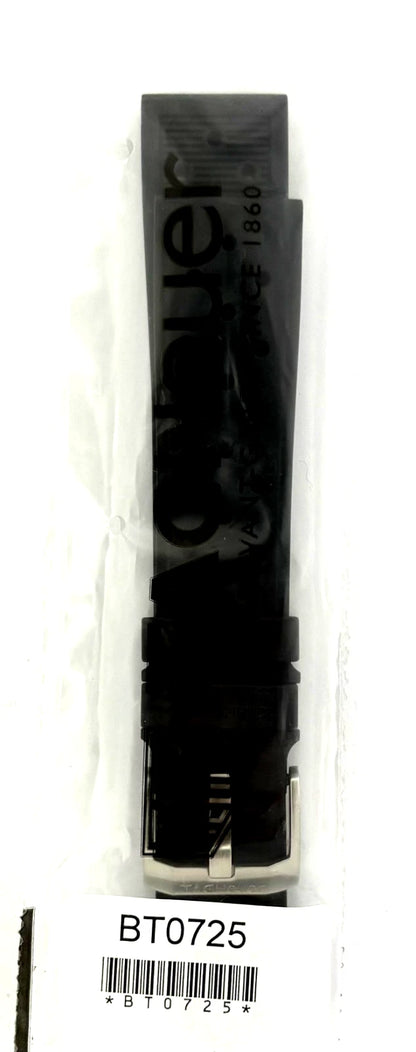 Tag Heuer Formula 1 OEM 19.5mm Black Rubber Strap BT0725 / FT8023