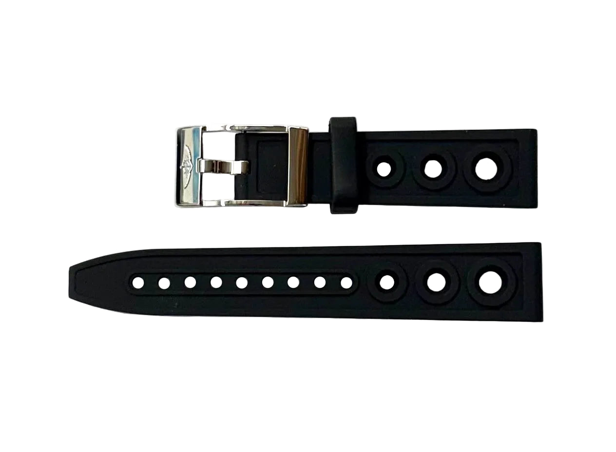 Breitling Ocean Racer II 18mm Black Rubber Strap 231S
