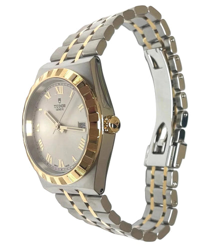 Tudor Royal Silver Sunray Dial Two-Tone Men's Watch M28503-0001