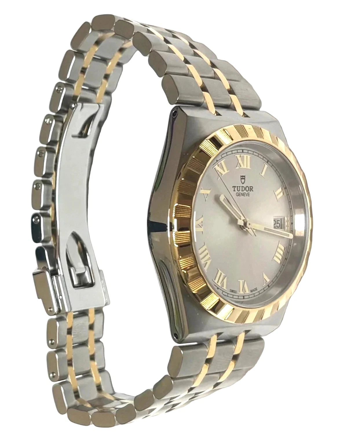 Tudor Royal Silver Sunray Dial Two-Tone Men's Watch M28503-0001