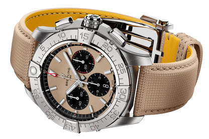 Breitling Avenger B01 Chronograph 44 Beige Dial Men's Watch AB0147101A1X1