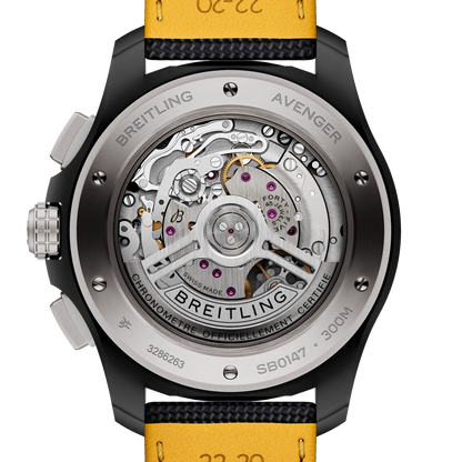 Breitling Avenger B01 Chronograph 44 Night Mission Yellow Men's Watch SB0147101I1X2