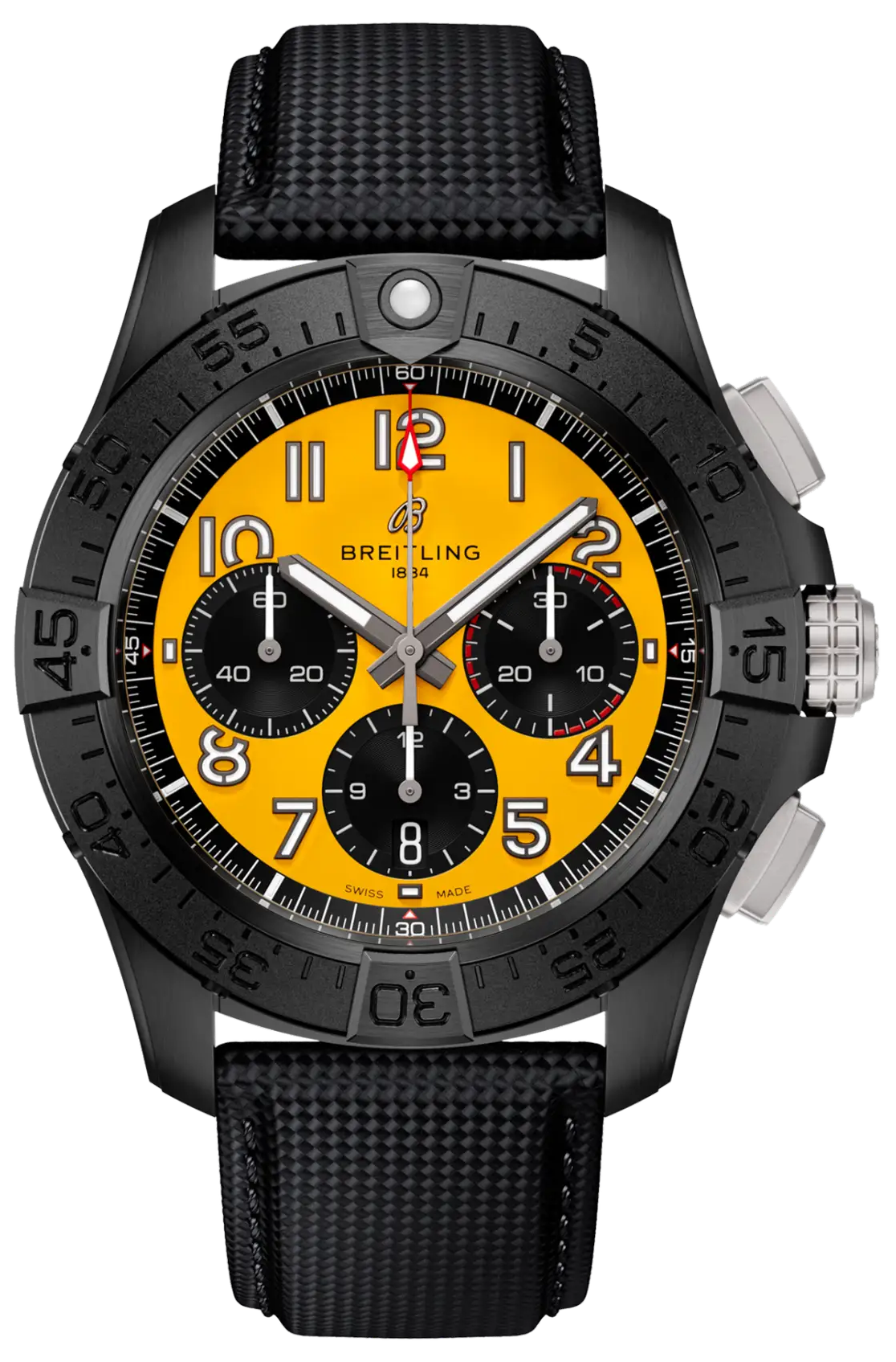Breitling Avenger B01 Chronograph 44 Night Mission Yellow Men's Watch SB0147101I1X2