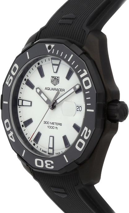 Tag Heuer Aquaracer 300M Textured White Dial Men's Watch WAY108A.FT6141