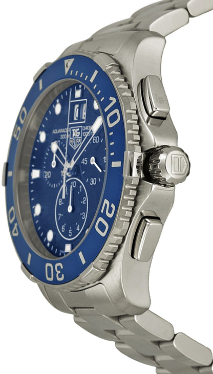 Tag Heuer Aquaracer Chronograph Blue Dial Men's Watch CAN1011.BA0821
