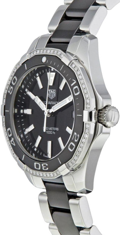 Tag Heuer Aquaracer Black Dial Diamond Ladies Sport Watch WAY131G.BA0913
