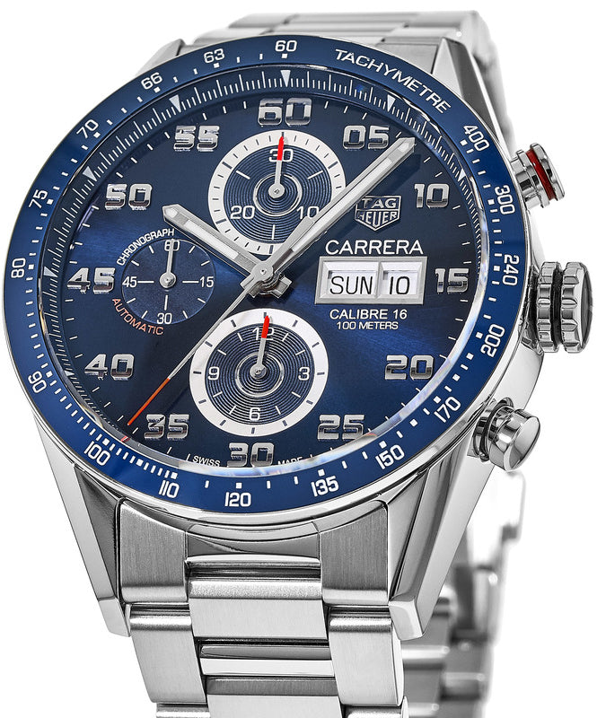 Tag Heuer Carrera Chronograph Blue Dial Men's Watch CV2A1V.BA0738