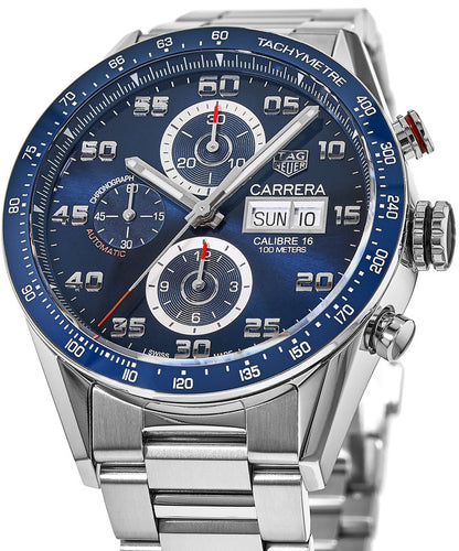Tag Heuer Carrera Chronograph Blue Dial Men's Watch CV2A1V.BA0738
