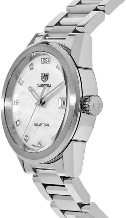 Tag Heuer Carrera Mother of Pearl Diamond Women's Watch WBG1312.BA0758