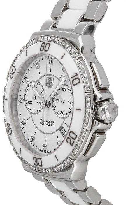 Tag Heuer Formula 1 White Dial Diamond Women's Watch CAH1213.BA0863