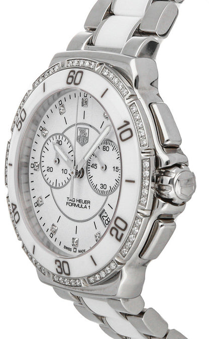 Tag Heuer Formula 1 White Dial Diamond Women's Watch CAH1213.BA0863
