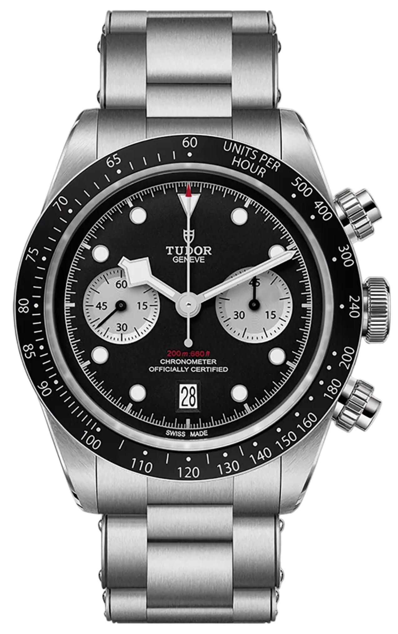 Tudor Black Bay Chrono Reverse Panda Black Dial 41mm Men's Watch M79360N-0011