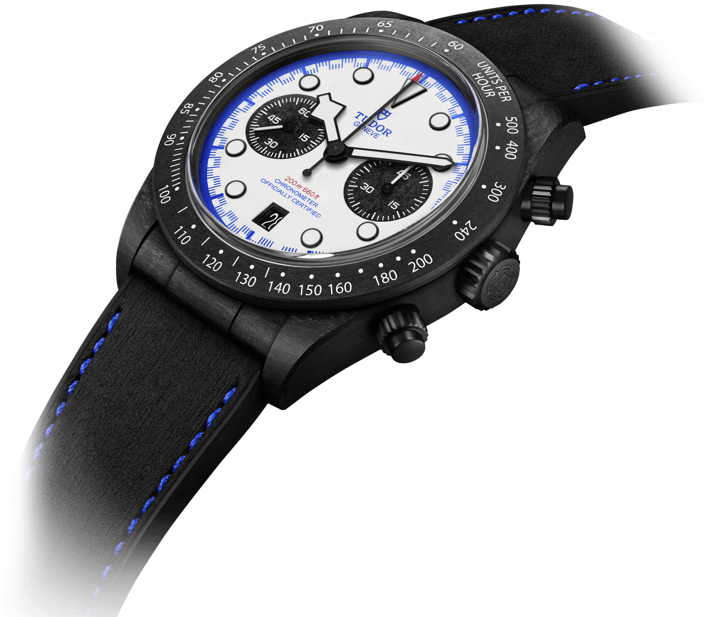 Tudor Black Bay Chrono "Carbon 25" White Dial Men's Watch 79377KN-0001