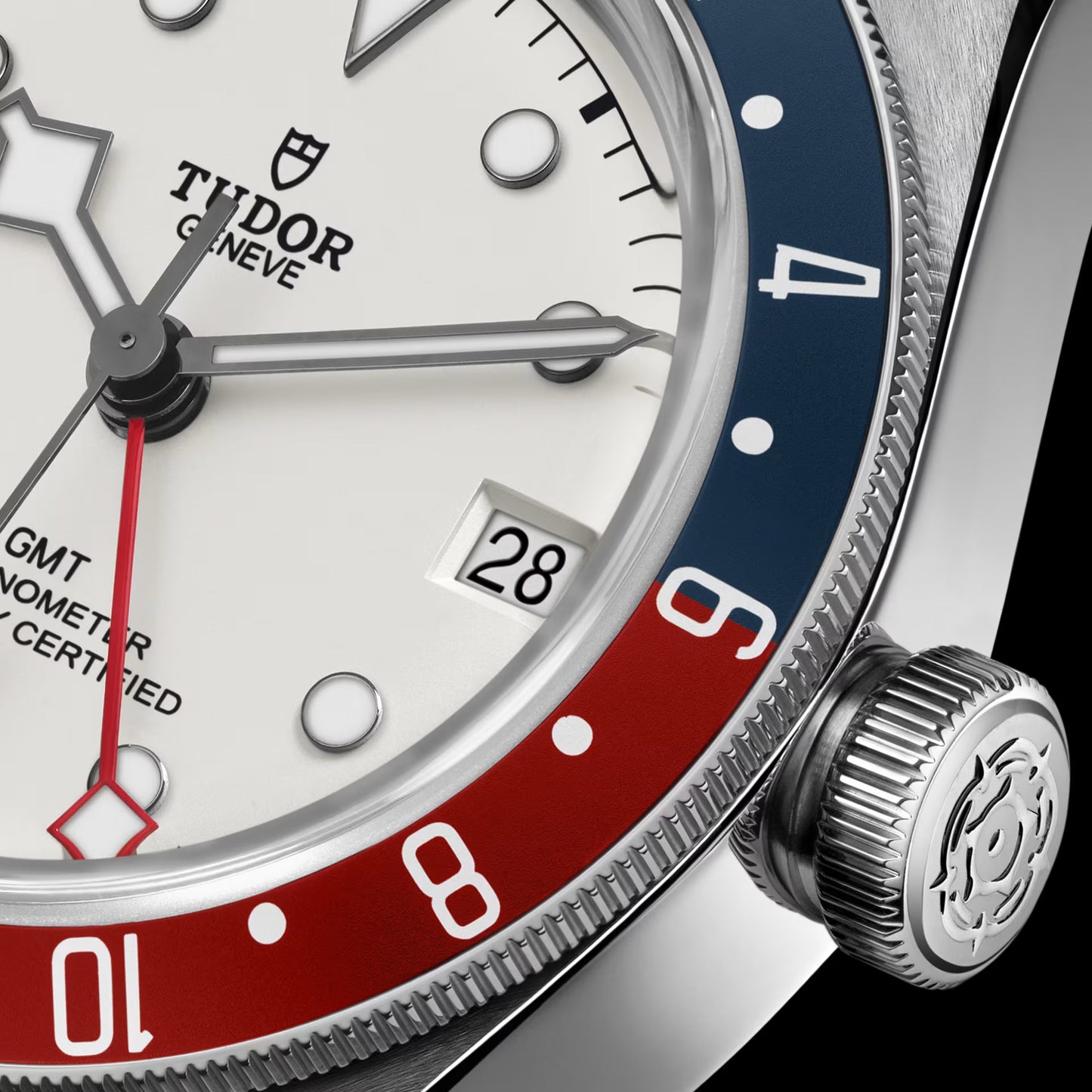 Tudor Black Bay GMT White Dial Fabric Strap Men's Watch M79830RB-0012