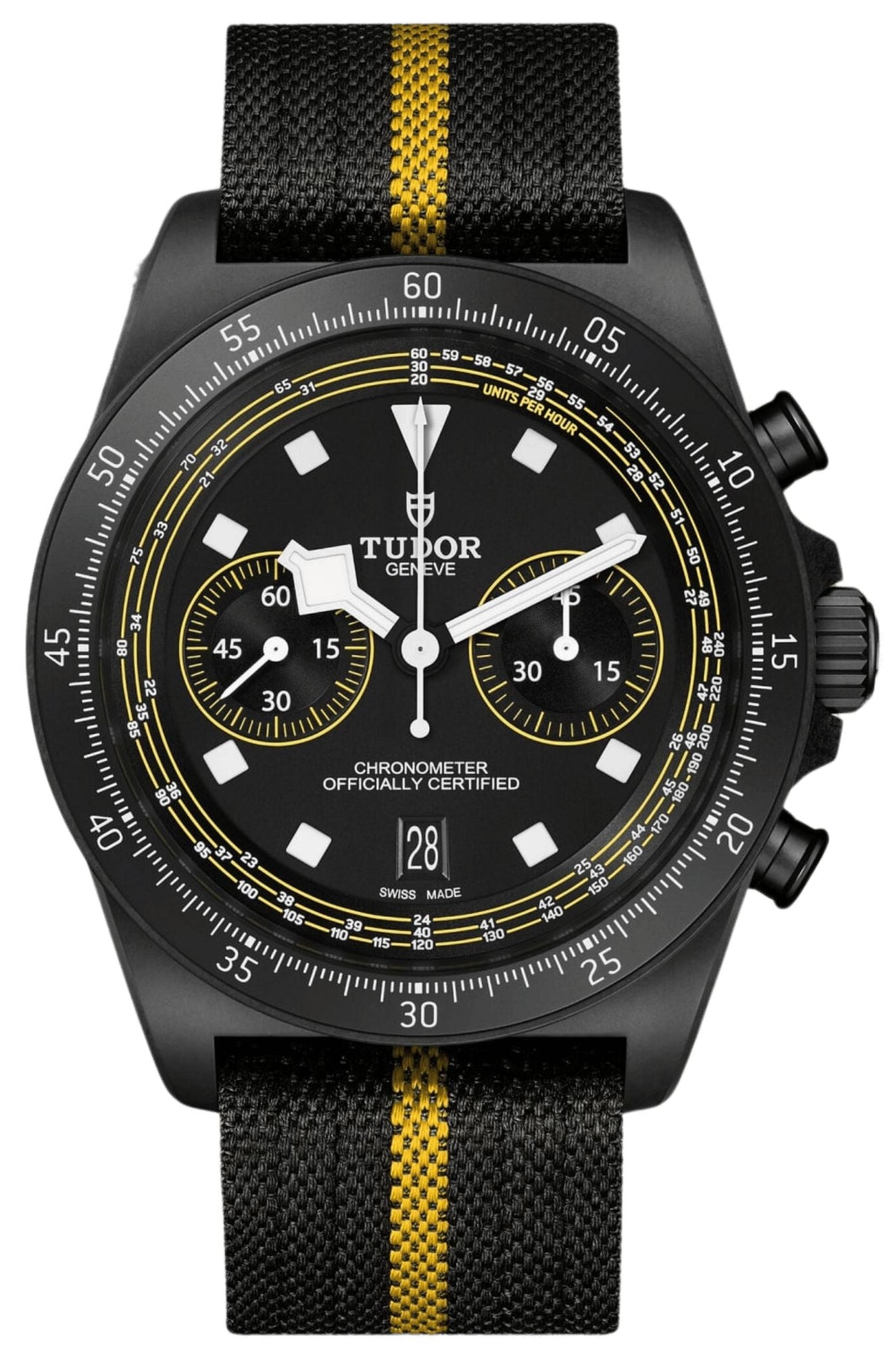 Tudor Pelagos FXD Chrono "Tour de France" Black & Yellow Men's Watch M25827KNJN-0001