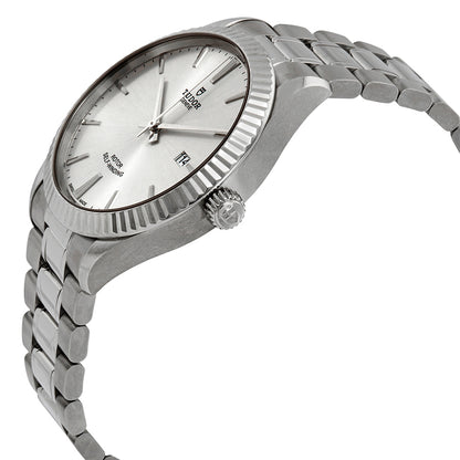 Tudor Style Silver Sunray Dial Stainless Steel Men's Watch M12710-0001