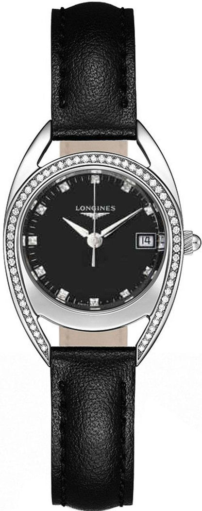 Longines Equestrian Collection Diamond Black Dial Women's Watch L6.136.0.57.0